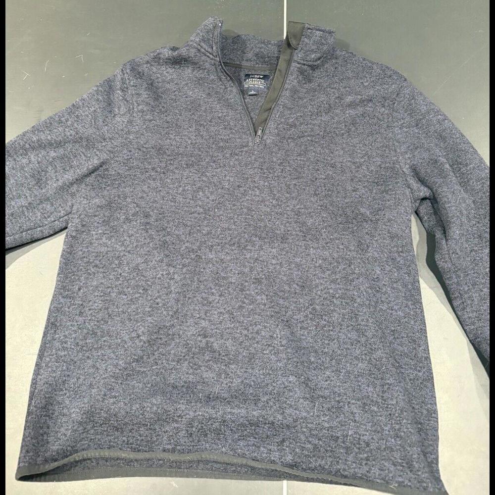 J Crew Fleece Pullover Men Large Set Of 2 - Navy And Gray